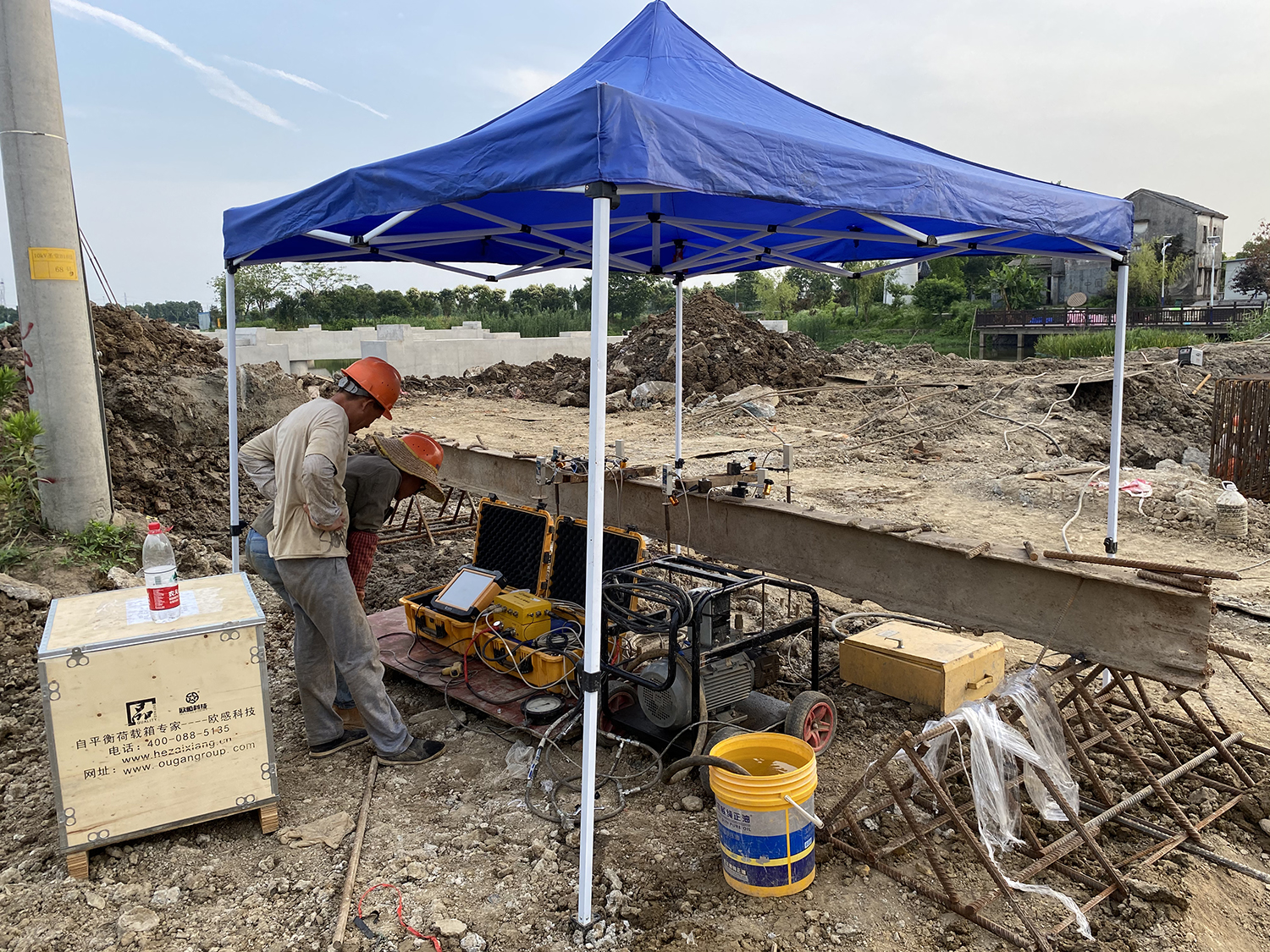 端承樁承載力的兩種檢測方法！-荷載箱